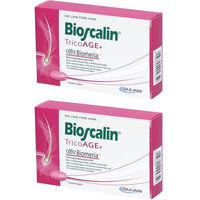 Produktbild von Bioscalin TricoAGE+ mit alfa Biomeria Zink Biotin Selen Tabletten vegan glutenfrei laktosefrei 60 Stück