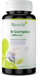 Biostile B-Complex + Silicium Vitamin B-Komplex mit Kieselerde Kapseln 60 Stück – Bild 1 von 2