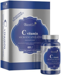 Biostile BMT C Vitamin Mikroverkapselte Vitamin-C-Kapseln aus Acerola und Hagebutte ohne Zusatzstoffe – Bild 1 von 1