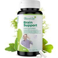 Produktbild von Biostile Brain Support Kapseln mit Ginkgo, Omega-3, Q10 und Centella für Senioren