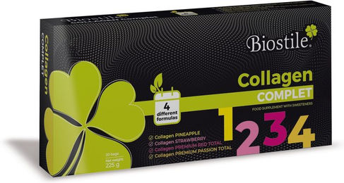 Biostile Collagen Komplett Kollagen Pulver Set mit 4 Formeln Biotin und Zink – Bild 1 von 4