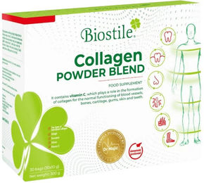 Biostile Collagen Powder Blend Kollagen Hydrolysat Pulver mit 5 Kollagenquellen Typ I und Typ II – Bild 1 von 3