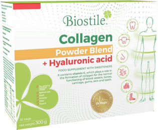 Biostile Collagen Powder Blend mit Hyaluronsäure und Kollagen Hydrolysat Typ I und Typ II Pulver – Bild 1 von 1
