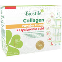 Produktbild von Biostile Collagen Powder Blend mit Hyaluronsäure und Kollagen Hydrolysat Typ I und Typ II Pulver