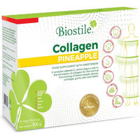 Produktbild von Biostile Collagen Pulver mit Typ I und Typ II Kollagen Geschmack Ananas