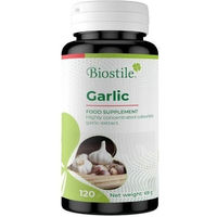 Produktbild von Biostile Garlic Kapseln – Geruchsfreier Knoblauchextrakt aus frischem Knoblauch 120 Kapseln