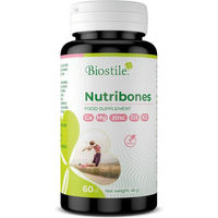 Produktbild von Biostile Nutribones Mineralstoff-Komplex Kapseln mit Calcium, Magnesium, Vitamin D3, K2 und Zink für Sportler, 60 Kapseln