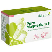 Produktbild von Biostile Pure Magnesium Pulver mit 5 Magnesiumformen für Sportler sowie Schwangere und Stillende