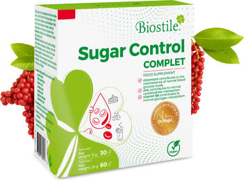 Biostile Sugar Control Kapseln mit Chrom und Kräuter-Komplex, 90 Kapseln, ohne Zusatzstoffe – Bild 1 von 2