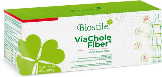 Biostile ViaChole Fiber Ballaststoff-Pulver mit Glucomannan, Inulin und Cholin – Bild 1 von 2