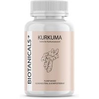 Produktbild von Biotanicals Kurkuma Extrakt Kapseln vegan ohne Gelatine 120 Stück