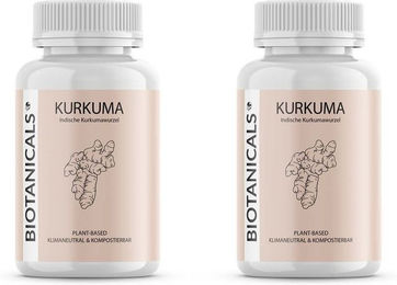 BIOTANICALS Kurkuma Extrakt Kapseln vegan ohne Zusatzstoffe 120 Stück – Bild 1 von 1