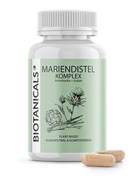 Biotanicals Mariendistel Komplex Kapseln vegan ohne Zusatzstoffe 120 Stück – Bild 1 von 2