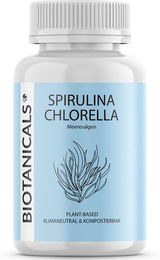 BIOTANICALS Spirulina Chlorella Superfood-Mischung Meeresalgen Kapseln 120 Stück – Bild 1 von 2