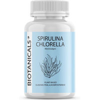 Produktbild von BIOTANICALS Spirulina Chlorella Superfood-Mischung Meeresalgen Kapseln 120 Stück