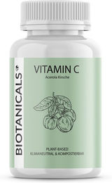 BIOTANICALS Vitamin C mit Acerola und Hagebutte vegan Kapseln 120 Stück – Bild 1 von 2