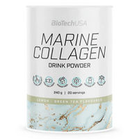 Produktbild von BioTech H2O Marine Collagen Pulver Grüner Tee Zitrone 240g zuckerfrei glutenfrei laktosefrei