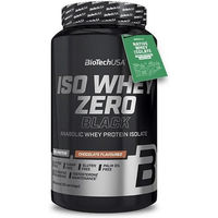 Produktbild von BioTech USA Iso Whey Zero Black Whey Protein Isolat Pulver zuckerfrei laktosefrei glutenfrei 900 g