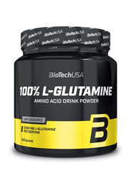 BioTech USA L-Glutamin Pulver laktosefrei glutenfrei zuckerfrei ohne Zusatzstoffe 240 g – Bild 1 von 4