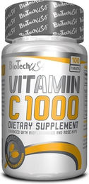 BioTech USA Vitamin C Tabletten mit Acerola und Hagebutte 1000 mg 100 Stück – Bild 1 von 1