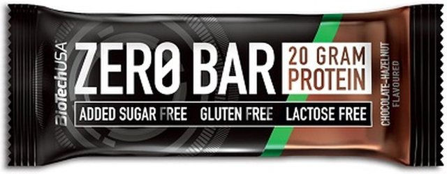 BioTech USA Zero Bar Proteinriegel zuckerfrei laktosefrei glutenfrei 20 Stück – Bild 1 von 1
