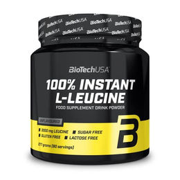 BioTechUSA BCAA 100% Instant L-Leucine Pulver zuckerfrei glutenfrei laktosefrei 277 g – Bild 1 von 1