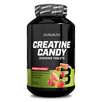 Produktbild von BioTechUSA Creatine Candy Kreatinmonohydrat Lutschtabletten vegan und laktosefrei