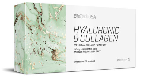 BioTechUSA Hyaluronic & Collagen Kapseln mit Hyaluronsäure und Kollagen 120 Stück – Bild 1 von 2
