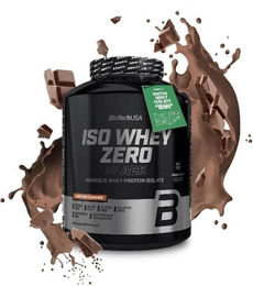 BioTechUSA Iso Whey Zero Black Whey Protein Isolat Pulver zuckerfrei laktosefrei glutenfrei 1000 g – Bild 1 von 1