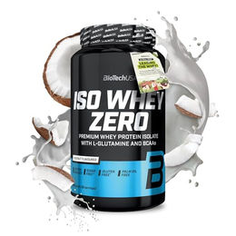 BioTechUSA Iso Whey Zero Molkenprotein-Isolat Pulver Neutral zuckerfrei glutenfrei ohne Zusatzstoffe 908 g – Bild 1 von 5