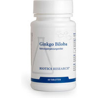 Produktbild von BIOTICS RESEARCH Ginkgo Biloba 24% Tabletten glutenfrei laktosefrei zuckerfrei ohne Zusatzstoffe