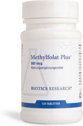 BIOTICS RESEARCH Methylfolat Plus mit Vitamin B12 800 µg Tabletten 120 Stück – Bild 1 von 1