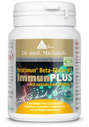 Biotikon ImmunPLUS Beta Glucan 85 nach Dr. Michalzik, 700 mg Beta-Glucan, 60 Kapseln, vegan und ohne Zusatzstoffe – Bild 1 von 2