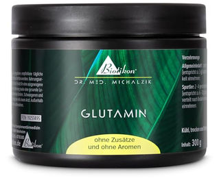 Biotikon L-Glutamin Pulver vegan und laktosefrei 300 g – Bild 1 von 2