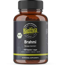 Biotiva Brahmi Kapseln Bio - Bacopa Monnieri - 500 mg pro Kapsel - 150 Kapseln - vegan – Bild 1 von 3
