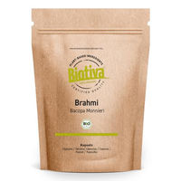 Produktbild von Biotiva Brahmi Kapseln Bio - Bacopa Monnieri - 500 mg pro Kapsel - 500 Stück - vegan