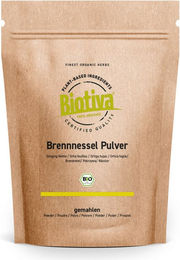 Biotiva Brennnessel Pulver Bio vegan 100g – Bild 1 von 4