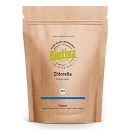 Biotiva Chlorella Pulver Bio 500g - Chlorella Vulgaris Algenpulver – Bild 1 von 4