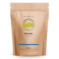 Produktbild von Biotiva Chlorella Pulver Bio 500g - Chlorella Vulgaris Algenpulver
