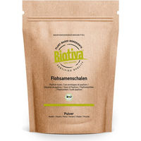 Produktbild von Biotiva Flohsamenschalen Pulver Bio vegan ohne Zusatzstoffe