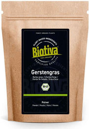 Biotiva Gerstengras Pulver Bio vegan ohne Zusatzstoffe – Bild 1 von 3