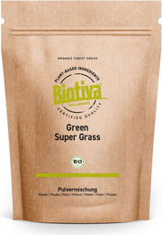 Biotiva Green Super Gras Bio Superfood-Mischung Pulver vegan und ohne Zusatzstoffe – Bild 1 von 2