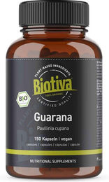 Biotiva Guarana Bio Kapseln vegan und ohne Zusatzstoffe – Bild 1 von 2
