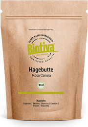 Biotiva Hagebutte Bio Kapseln vegan ohne Zusatzstoffe – Bild 1 von 2