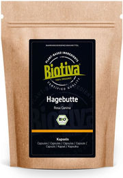 Biotiva Hagebutte Kapseln Bio ohne Zusatzstoffe 180 Stück – Bild 1 von 2