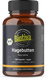 Biotiva Hagebutte Kapseln Bio vegan ohne Zusatzstoffe – Bild 1 von 3