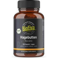 Produktbild von Biotiva Hagebutte Kapseln Bio vegan ohne Zusatzstoffe
