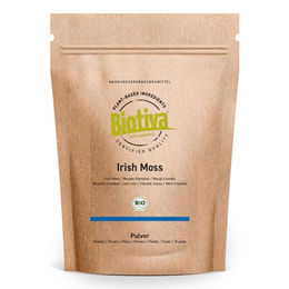Biotiva Irish Moss Pulver Bio 125g - Chondrus Crispus Rotalge - Vegan – Bild 1 von 2
