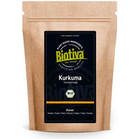 Produktbild von Biotiva Kurkuma Pulver Bio vegan und ohne Zusatzstoffe