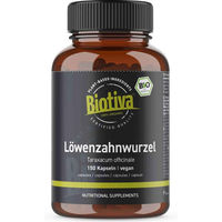 Produktbild von Biotiva Löwenzahnwurzel Bio Kapseln 150 Stück vegan